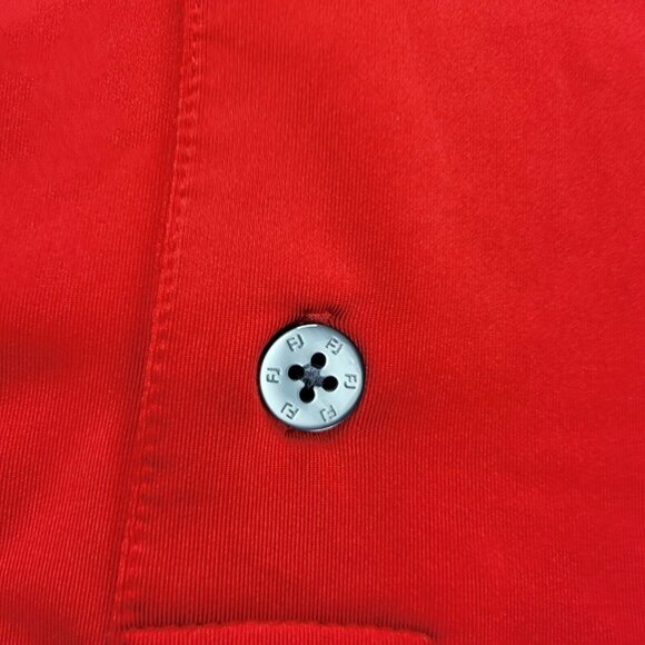 Footjoy Polo Shirt Mens XL Red Golf Performance Preppy Evergreen Country Club - Picture 4 of 13